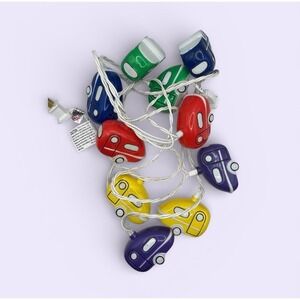 Vintage Rare RV Camper Christmas Tree String Lights 10 lights Holiday Work Great